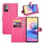Handyh�lle f�r Xiaomi Redmi Note 10 5G Schutztasche Wallet Cover 360 Case Etuis Rot