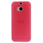 Schutzh�lle Case Ultra D�nn 0,3mm f�r Handy HTC One M8 / M8s Rot Transparent