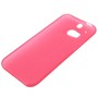 Schutzh�lle Case Ultra D�nn 0,3mm f�r Handy HTC One M8 / M8s Rot Transparent