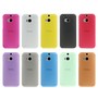 Schutzh�lle Case Ultra D�nn 0,3mm f�r Handy HTC One M8 / M8s Rot Transparent