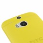 Schutzh�lle Case Ultra D�nn 0,3mm f�r Handy HTC One M8 / M8s Gelb Transparent