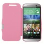 Handyh�lle Tasche f�r HTC One M8 / M8s pink geb�rstet