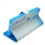 Handyh�lle Tasche f�r Handy Sony Xperia Z4 Compact Schriftzug Smile Blau