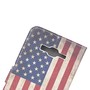  Handyh�lle Tasche f�r Case Handy Samsung Galaxy J5 Retro Fahne USA