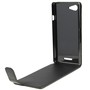 Handyh�lle Schutzh�lle Flip Handytasche f�r Sony Xperia E3 Schwarz