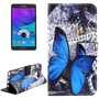 Handyh�lle Tasche f�r Handy Samsung Galaxy Note 5 Blauer Schmetterling