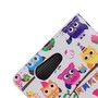 Handyh�lle Tasche f�r Handy Sony Xperia Z4 Compact Bunte Eulen Party