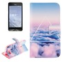 Handyh�lle Tasche f�r Handy Asus Zenfone 2 (5,0 Zoll) Wolken