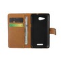 Schutzh�lle Handytasche (Flip Quer) Wallet f�r Handy Sony Xperia E4G Schwarz