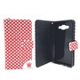 Handyh�lle Tasche f�r Handy Samsung Galaxy A5 Polka Dot Rot