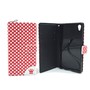 Handyh�lle Tasche f�r Handy Sony Xperia Z5 Polka Dot Rot