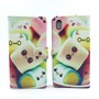 Handyhlle Tasche fr Handy Sony Xperia M4 Aqua Schriftzug Marshmallows
