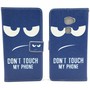 Dont Touch My Phone Handyh�lle Huawei Mate S Klapph�lle Wallet Case