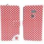 Handyh�lle Tasche f�r Handy Huawei Mate S Polka Dot Rot