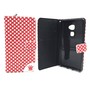 Handyh�lle Tasche f�r Handy Huawei Mate S Polka Dot Rot