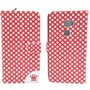 Handyh�lle Tasche f�r Handy Huawei Mate S Polka Dot Rot