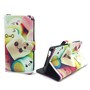 Handyhlle Tasche fr Handy ZTE Nubia Z9 Mini Schriftzug Marshmallows