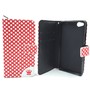 Handyh�lle Tasche f�r Handy ZTE Nubia Z9 Mini Polka Dot Rot