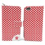 Handyh�lle Tasche f�r Handy ZTE Nubia Z9 Mini Polka Dot Rot