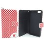 Handyh�lle Tasche f�r Handy ZTE Nubia Z9 Mini Polka Dot Rot