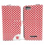 Handyh�lle Tasche f�r Handy Wiko Lenny 2 Polka Dot Rot