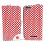 Handyh�lle Tasche f�r Handy Wiko Lenny 2 Polka Dot Rot