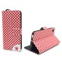 Handyh�lle Tasche f�r Handy Huawei Y6 Polka Dot Rot