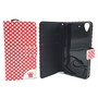 Handyh�lle Tasche f�r Handy Huawei Y6 Polka Dot Rot