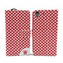 Handyh�lle Tasche f�r Handy Huawei Y6 Polka Dot Rot