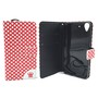 Handyh�lle Tasche f�r Handy Huawei Y6 Polka Dot Rot