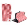 Handyh�lle Tasche f�r Handy Wiko Sunset 2 Polka Dot Rot