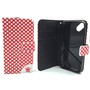 Handyh�lle Tasche f�r Handy Wiko Sunset 2 Polka Dot Rot