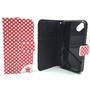 Handyh�lle Tasche f�r Handy Wiko Sunset 2 Polka Dot Rot