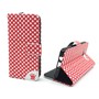 Handyh�lle Tasche f�r Handy Samsung Galaxy A3 Polka Dot Rot