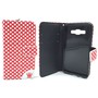 Handyh�lle Tasche f�r Handy Samsung Galaxy A3 Polka Dot Rot