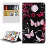 Handyh�lle Tasche f�r Handy Microsoft Lumia 850 Schmetterlinge Schwarz