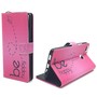 Handyh�lle Tasche f�r Handy Huawei P9 Lite Be Happy Pink