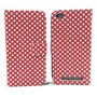 Handyh�lle Tasche f�r Handy Xiaomi Redmi 3 Polka Dot Rot