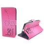 Handyh�lle Tasche f�r Handy Xiaomi Redmi 3 Be Happy Pink