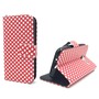 Handyh�lle Tasche f�r Handy Samsung Galaxy J1 Mini Polka Dot Rot