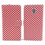 Handyh�lle Tasche f�r Handy ZTE Blade V7 Polka Dot Rot