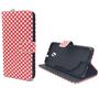 Handyh�lle Tasche f�r Handy ZTE Blade V7 Polka Dot Rot
