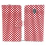 Handyh�lle Tasche f�r Handy ZTE Blade V7 Polka Dot Rot