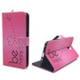 Handyh�lle Tasche f�r Handy ZTE Blade V7 Be Happy Pink