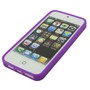 TPU Backcover H�lle gepunktet f�r Case Handy Apple iPhone SE Violett / Wei�