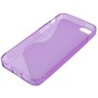 TPU Backcover S-Line H�lle f�r Case Handy Apple iPhone SE Violett
