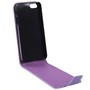  Handy Tasche Flip dnn Carbon look fr Case Handy iPhone SE Violett