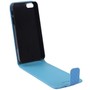  Handy Tasche Flip d�nn Carbon look f�r Case Handy iPhone SE Hellblau