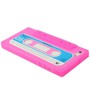 Silikon H�lle Retro Kassette f�r Case Handy iPhone SE Pink