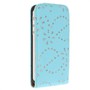 Handy Tasche Flip d�nn f�r Case Handy Apple iPhone SE Strass Blau